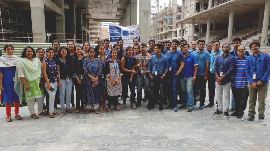 A photo of GE WellWithin India's 5k Team