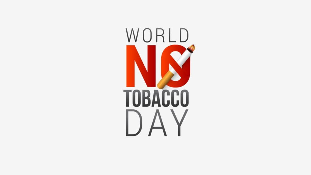 World No Tobacco Day title card illustration